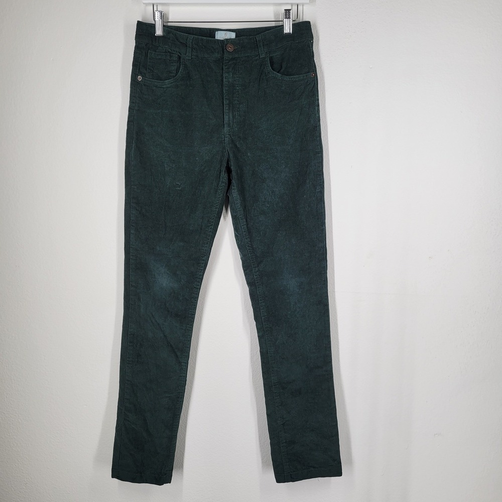 CLASS CLUB Boys Sz 18 Corduroy PantsGreen Modern Fit Straight Leg Casual